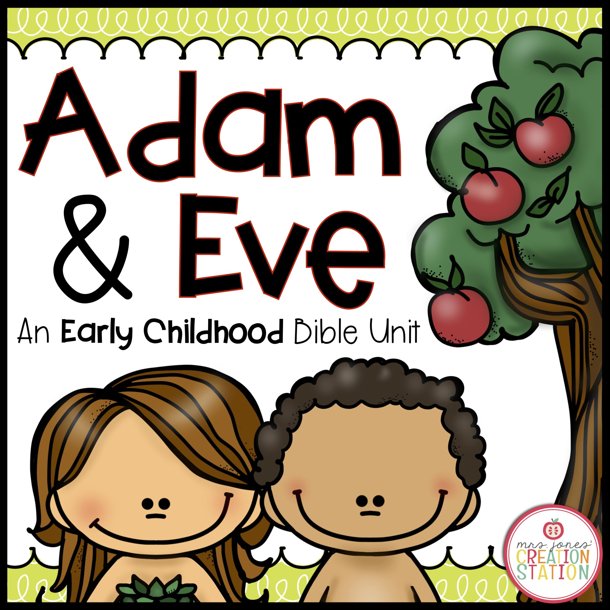 ADAM AND EVE BIBLE LESSON - Mrs. Jones Creation Station Store