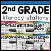 SECOND GRADE LITERACY STATIONS | A SCHOOL YEAR  OF CENTERS